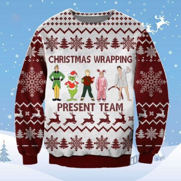home alone elf grinch christmas team ugly sweater 1 upi8rp