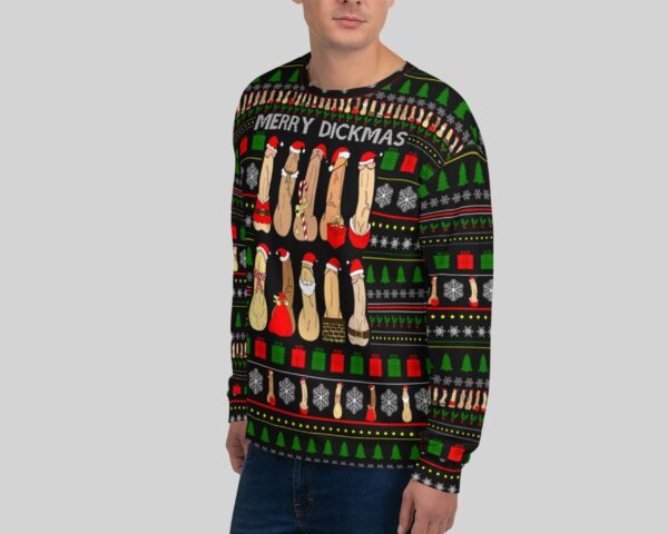 merry dickmas dirty ugly christmas sweater 2 vj16vf