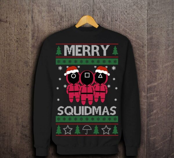 merry squidmas ugly christmas sweater 1 f4mnx1