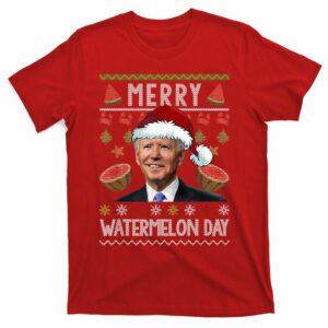 merry watermelon day santa joe biden ugly christmas t shirt 6 eygpvt