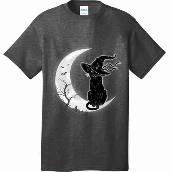 moon halloween scary black cat costume witch hat t shirt 2 tjfowm