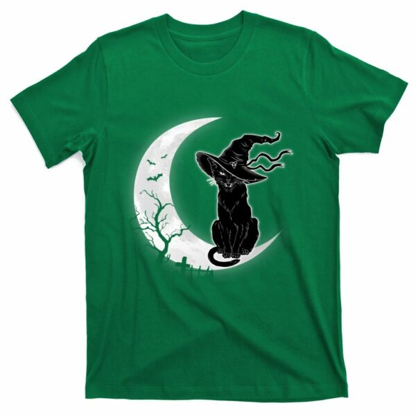 moon halloween scary black cat costume witch hat t shirt 4 m6avae
