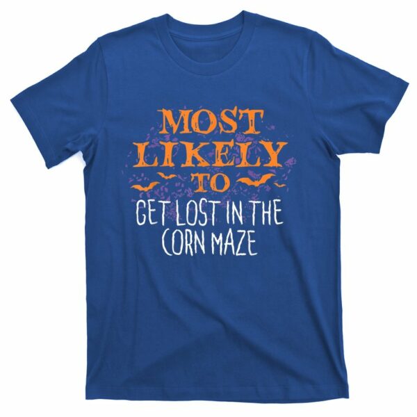 most likely to halloween get lost in the corn maze matching t shirt 2 rbfqy8