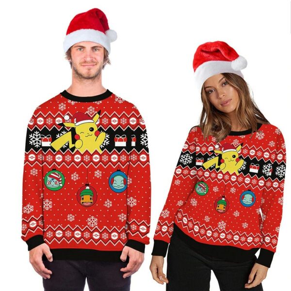 pikachu christmas sweater unisex 2022 pokemon 1 ab0gth