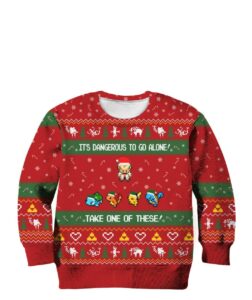 pokemon zelda christmas ugly sweater sweatshirt for kids men women 3 ifwvrd