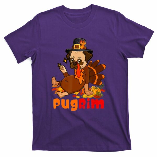 pumpkin pug pugrim thanksgiving t shirt 4 wo12nr
