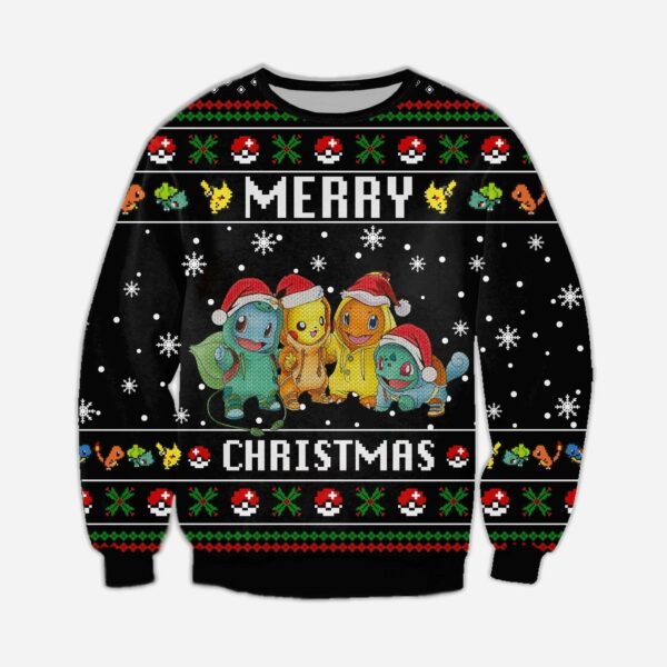 santa pokemon merry christmas ugly sweater 2022 1 hbnv3j