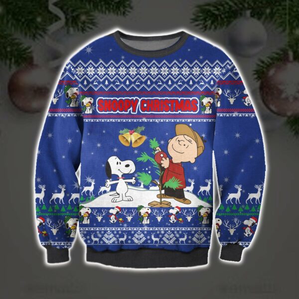 snoopy and charlie brown christmas ugly sweater sweatshirt 1 miy95e