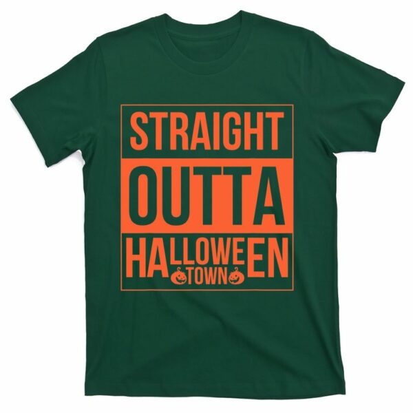 straight outta halloween town halloween costume t shirt 4 qcrvcz