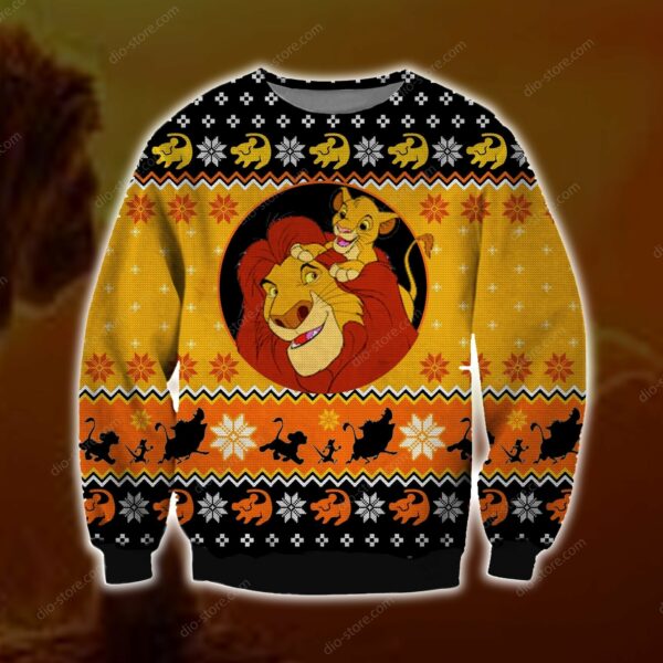 the lion king ugly christmas sweater gift for disney 1 rez2kj