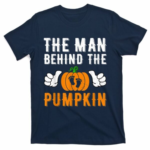 the man behind the pumpkin halloween baby dad soon pregnancy t shirt 4 e3ibah