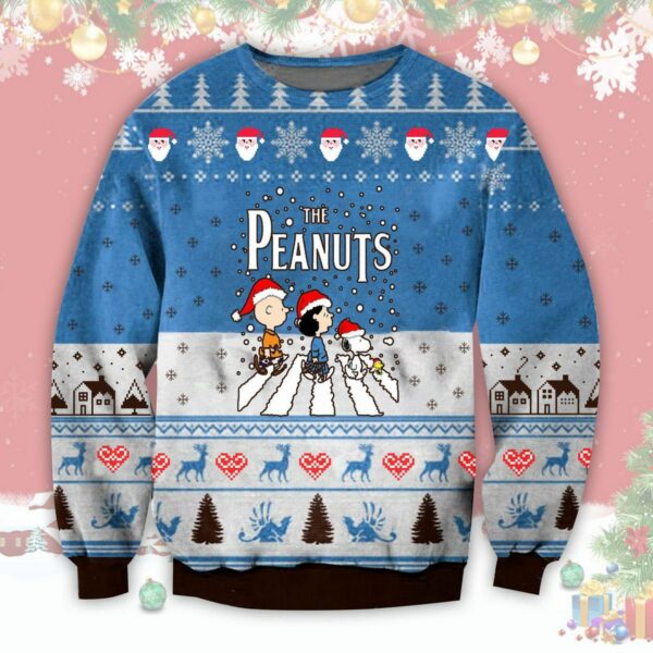 the peanuts road christmas ugly sweater gift 1 dmopay