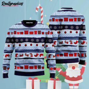 a little bit fa la funny pattern ugly christmas sweater p9lg4o