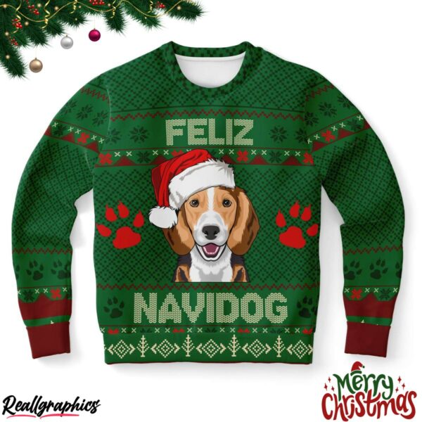 beagle feliz navidog ugly christmas sweater 1 pjp3rg