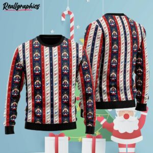 best christmas striped ugly christmas sweater laboxp