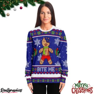 bite me gingerbread ugly christmas sweater 2 weja2h