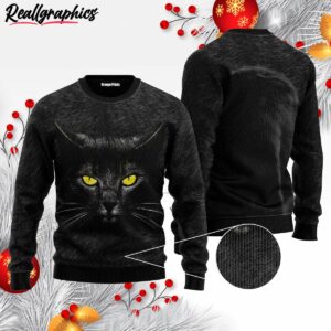 black cat ugly christmas sweater mzey9a