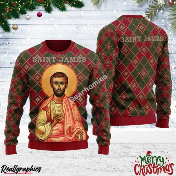 christmas saint james the less all over print ugly sweatshirt sweater 1 rbjqdh