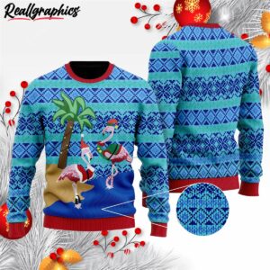 flamingo ugly christmas sweater i0x2ox