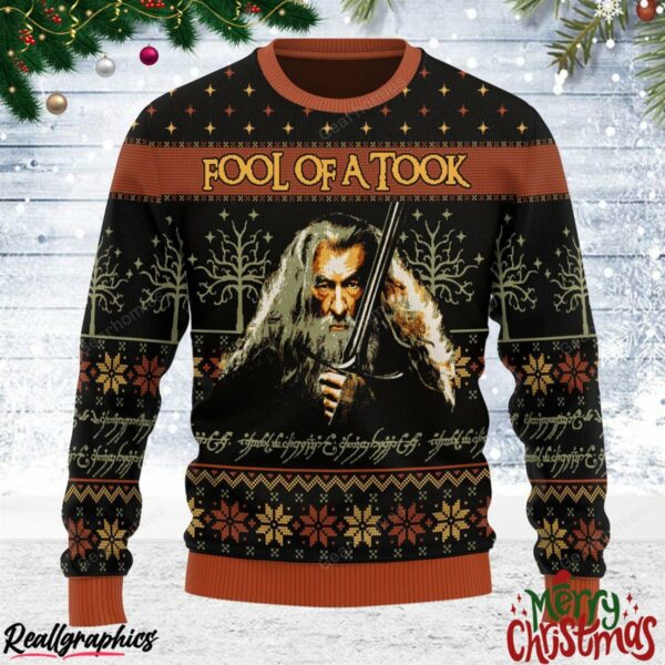 fool of a took all over print ugly sweatshirt sweater 1 eha8p1