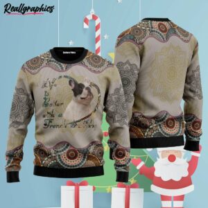 french bulldog dog ugly christmas sweater scstq8