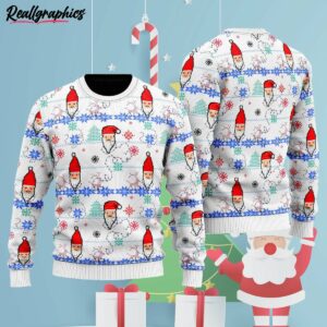 funny santa is coming ugly christmas sweater j0y4hy