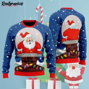 funny santa loves going down ugly christmas sweater ep7wyi