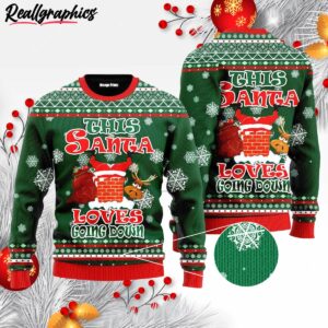 funny santa loves going down ugly christmas sweater qcuavn