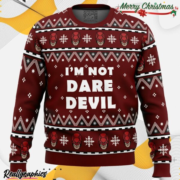 i m not daredevil marvel ugly christmas sweater 1 f5cul8