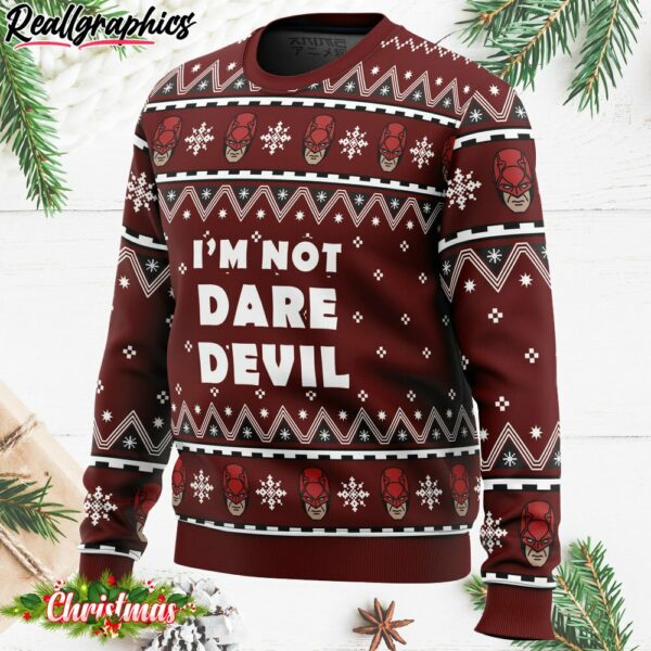 i m not daredevil marvel ugly christmas sweater 2 pvkwq1