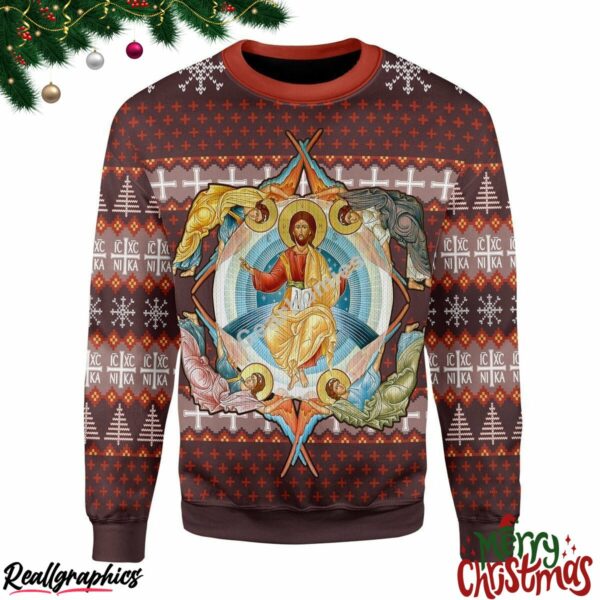 jesus orthodoxy all over print ugly sweatshirt sweater 1 acrdh6