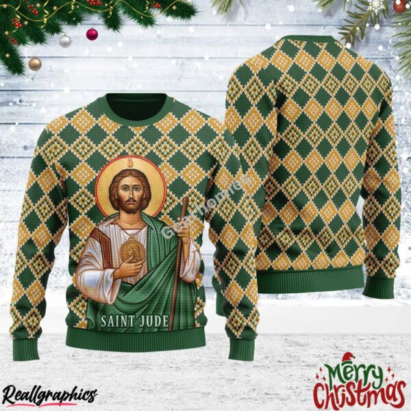 jude the apostle christmas ugly sweatshirt sweater 1 xbmpbk