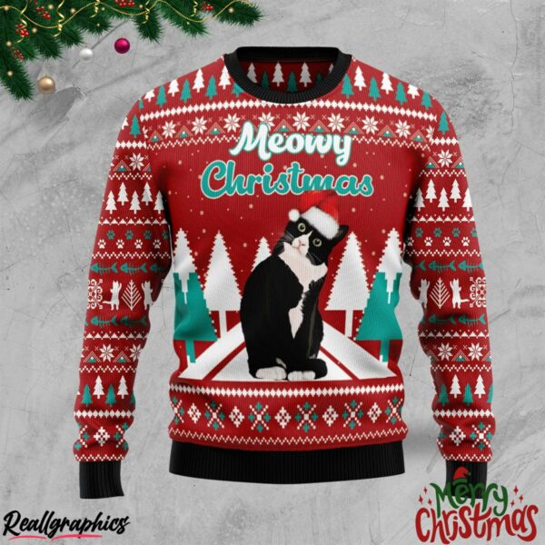 meowy christmas christmas ugly sweatshirt sweater 1 bt90m9