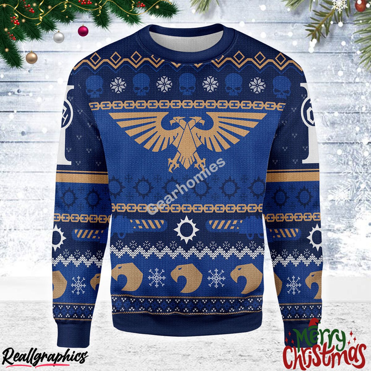 Merry Christmas Icy Imperium Knitted 3d Costumes Christmas Ugly Sweatshirt - Sweater