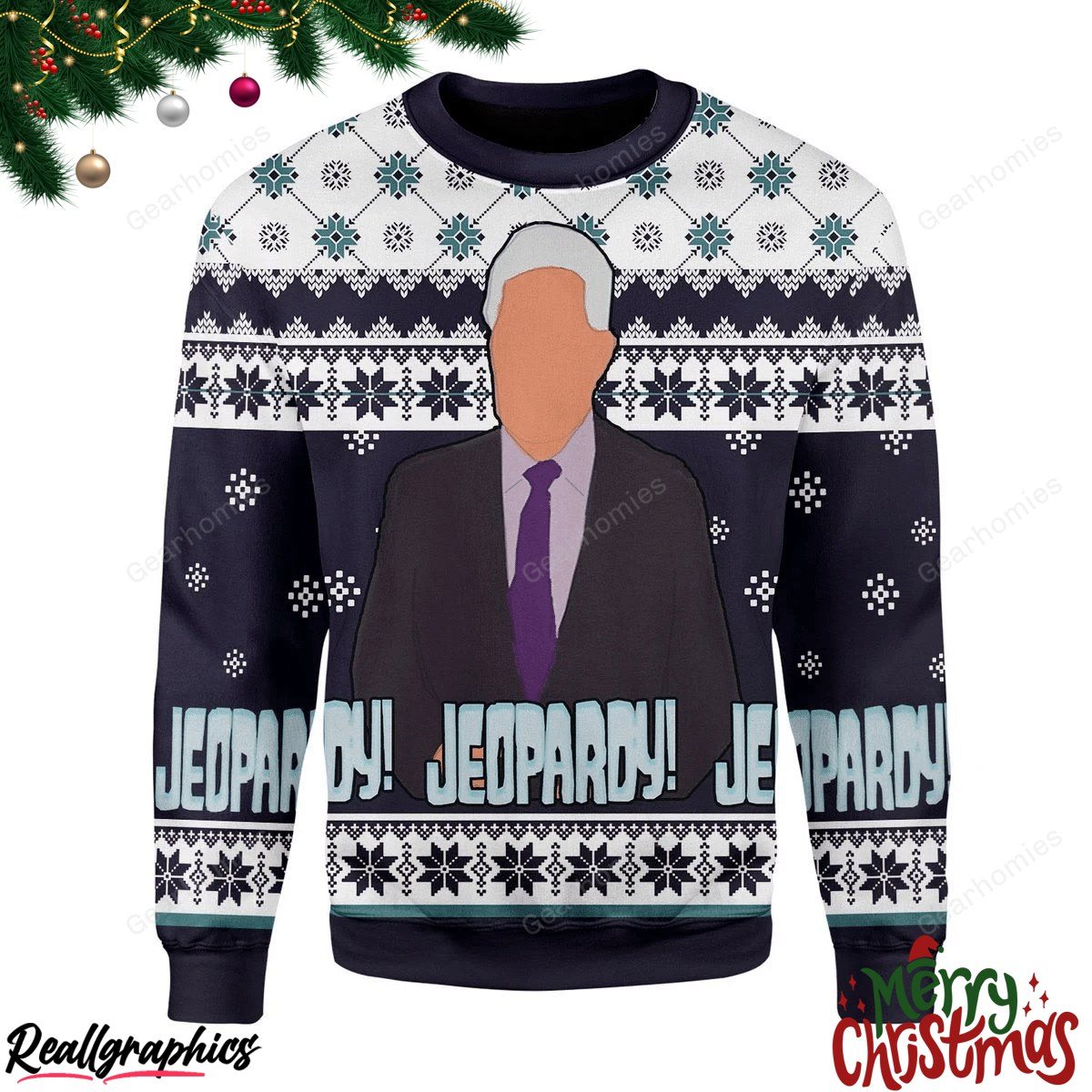Merry Christmas Jeopady! Christmas Ugly Sweatshirt - Sweater