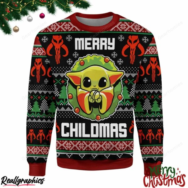 merry christmas merry chilmas all over print ugly sweatshirt sweater 1 lo9rrs