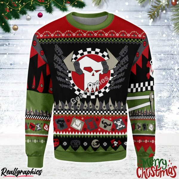 merry christmas orks 3d costumes all over print ugly sweatshirt sweater 1 sgd1cs