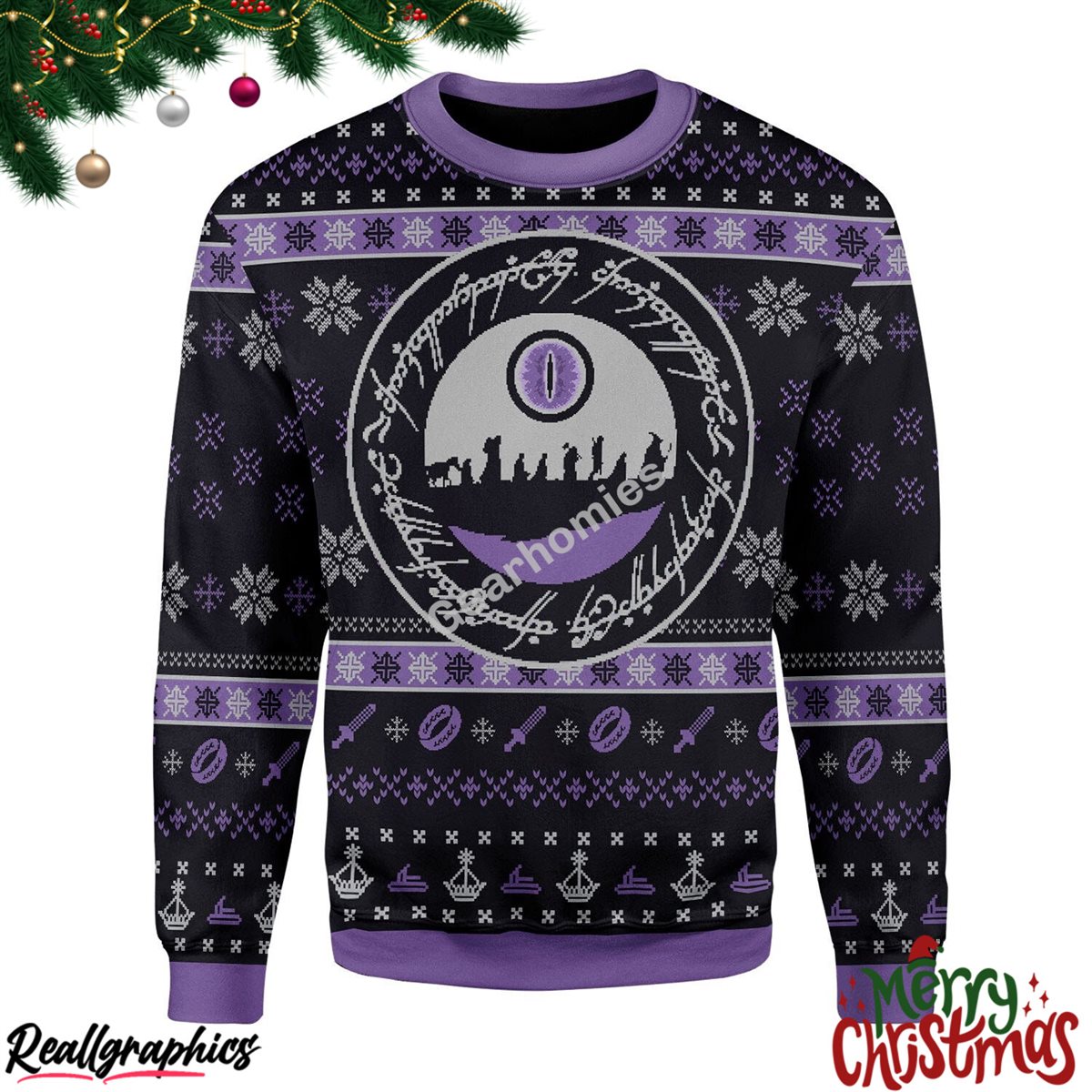 Merry Christmas The Fellowship Christmas Ugly Sweatshirt - Sweater