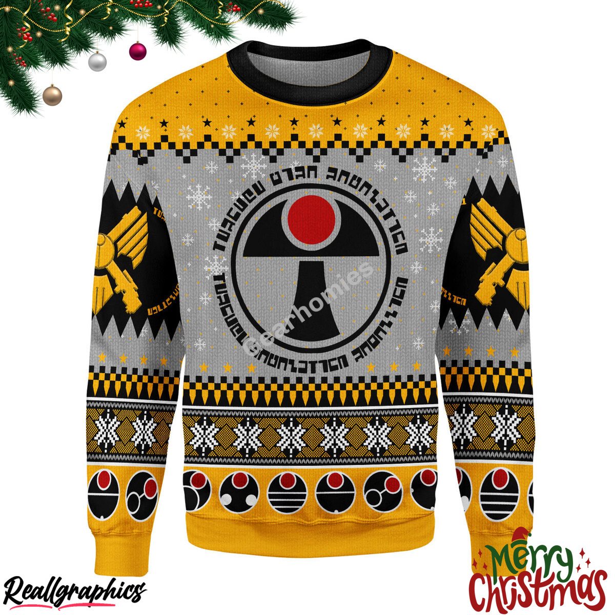 Merry Christmas The Tau All Over Print Ugly Sweatshirt, Sweater