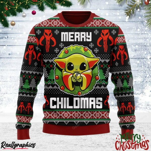 merry christmas unisex ugly christmas sweater merry chilma all over print ugly sweatshirt sweater 1 gxoa35