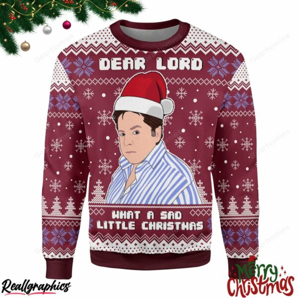 merry christmas what a sad little christmas all over print ugly sweatshirt sweater 1 wy2an8