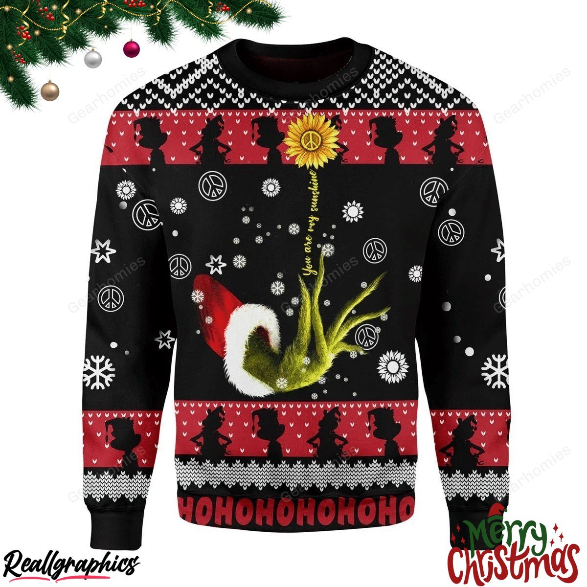 Merry Christmas You Are My Sunshine Christmas Ugly Sweatshirt - Sweater