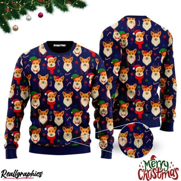 merry corgmas corgi dog lover christmas ugly sweatshirt sweater 1 n5xisb