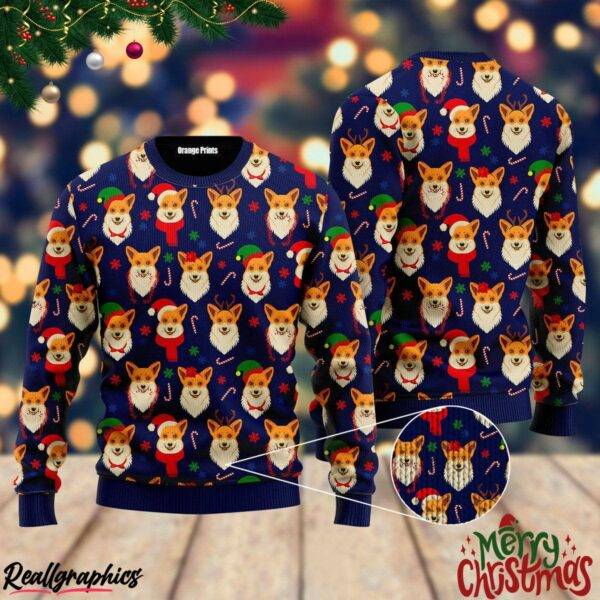 merry corgmas corgi dog lover christmas ugly sweatshirt sweater 2 hsmrx9