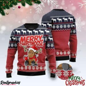 moose merry christmas ugly sweatshirt sweater 1 bjd8wf