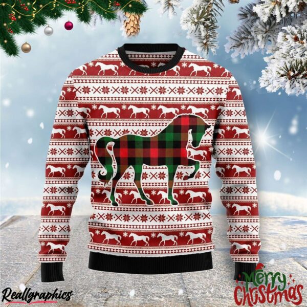 pattern horse christmas ugly sweatshirt sweater 1 giqwh7