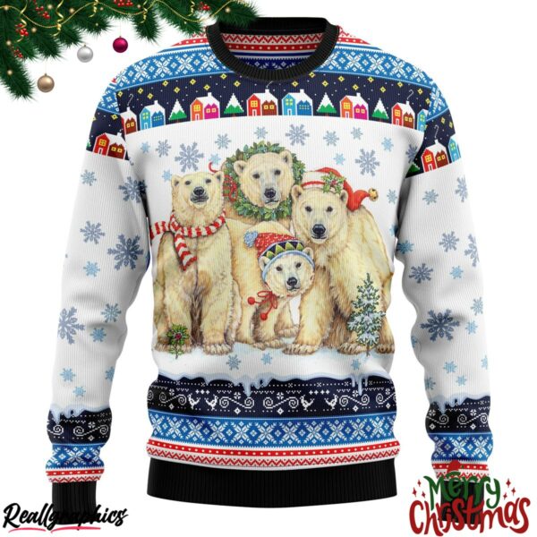 polar bears christmas ugly sweatshirt sweater 1 ojeips
