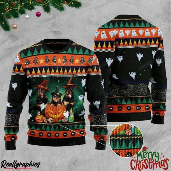 rottweiler christmas ugly sweatshirt sweater 1 axfyiq
