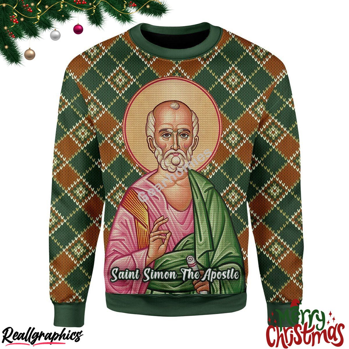 Saint Simon The Zealot Christmas Ugly Sweatshirt - Sweater