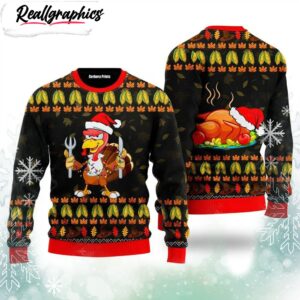 thanksgiving turkey autumn ugly christmas sweater christmas outfits gift 1 mlzem7